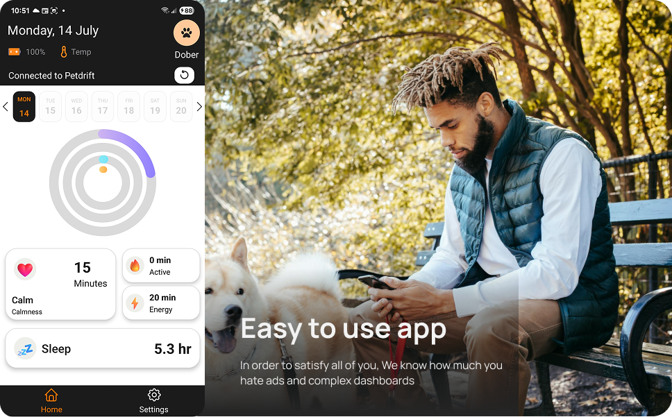 PetDrifts Lite - Smart Dog Collar With Activity and Sleep Tracking